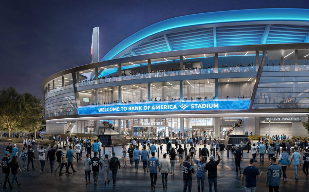 Bank of America Stadium Reveals $1.3 Billion Renovation Transformation